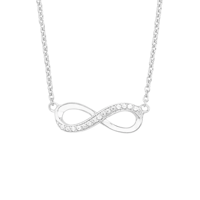 s.Oliver Infini Grand collier femme argent zircone