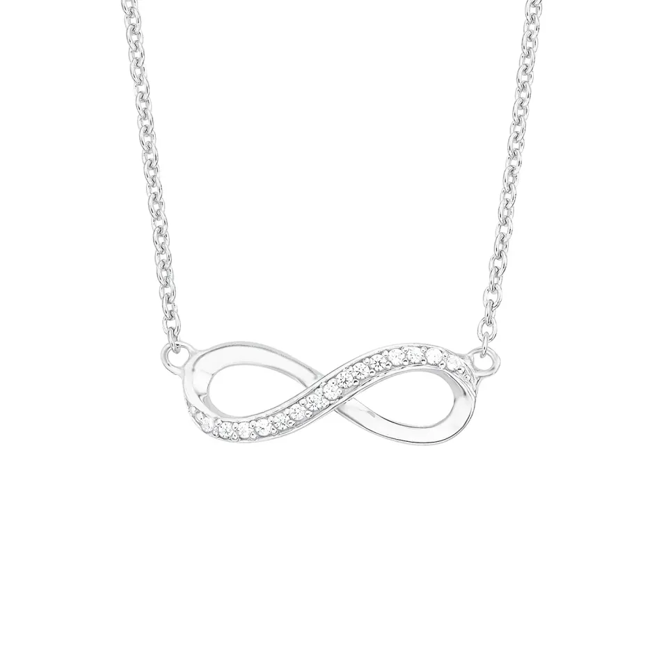 s.Oliver Infini Grand collier femme argent zircone