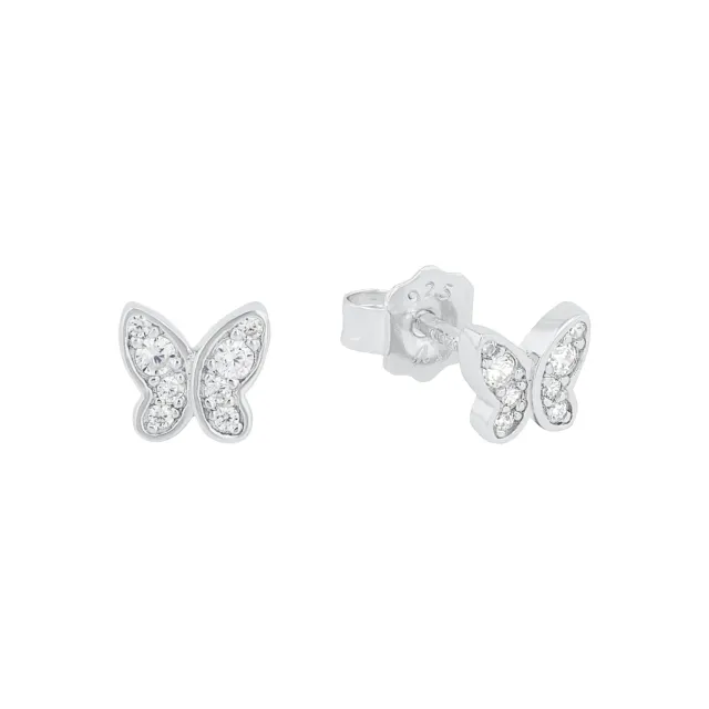 s.Oliver clous d’oreilles fille argent blanc zircone