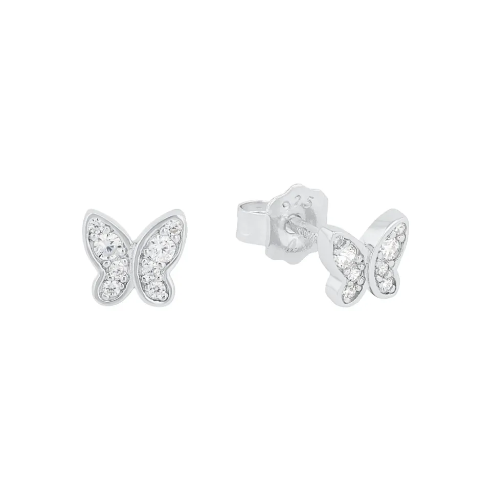 s.Oliver clous d’oreilles fille argent blanc zircone