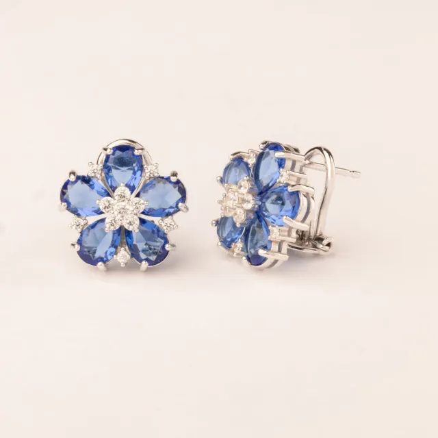 ULTIMA EDIZIONE fleur colorée boucles d'oreilles fantaisie