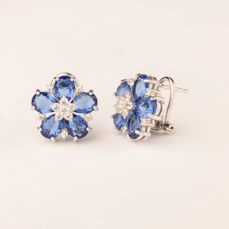 ULTIMA EDIZIONE fleur colorée boucles d'oreilles fantaisie