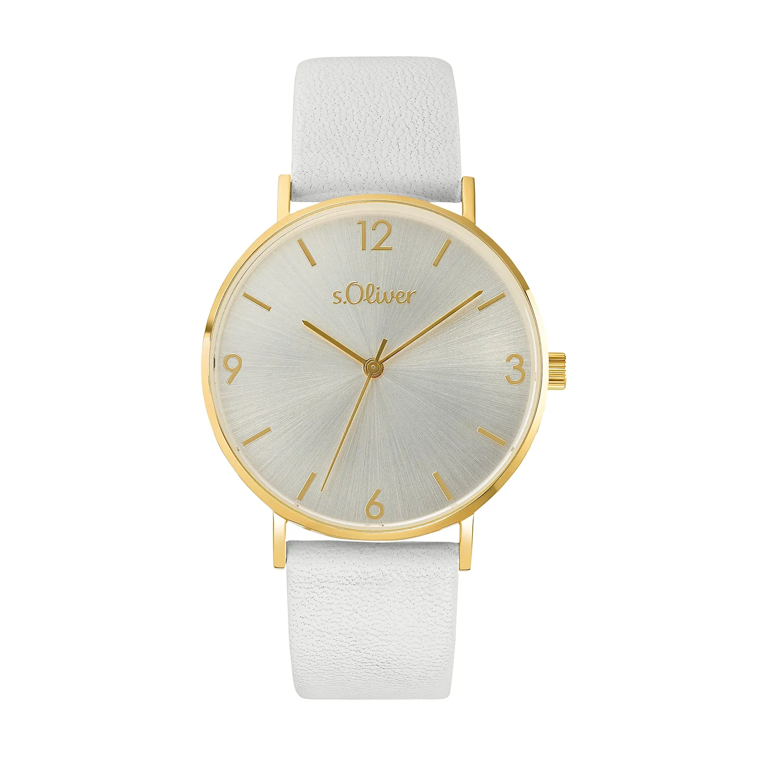 s.Oliver montre femme acier noir Schwarz Edelstahl