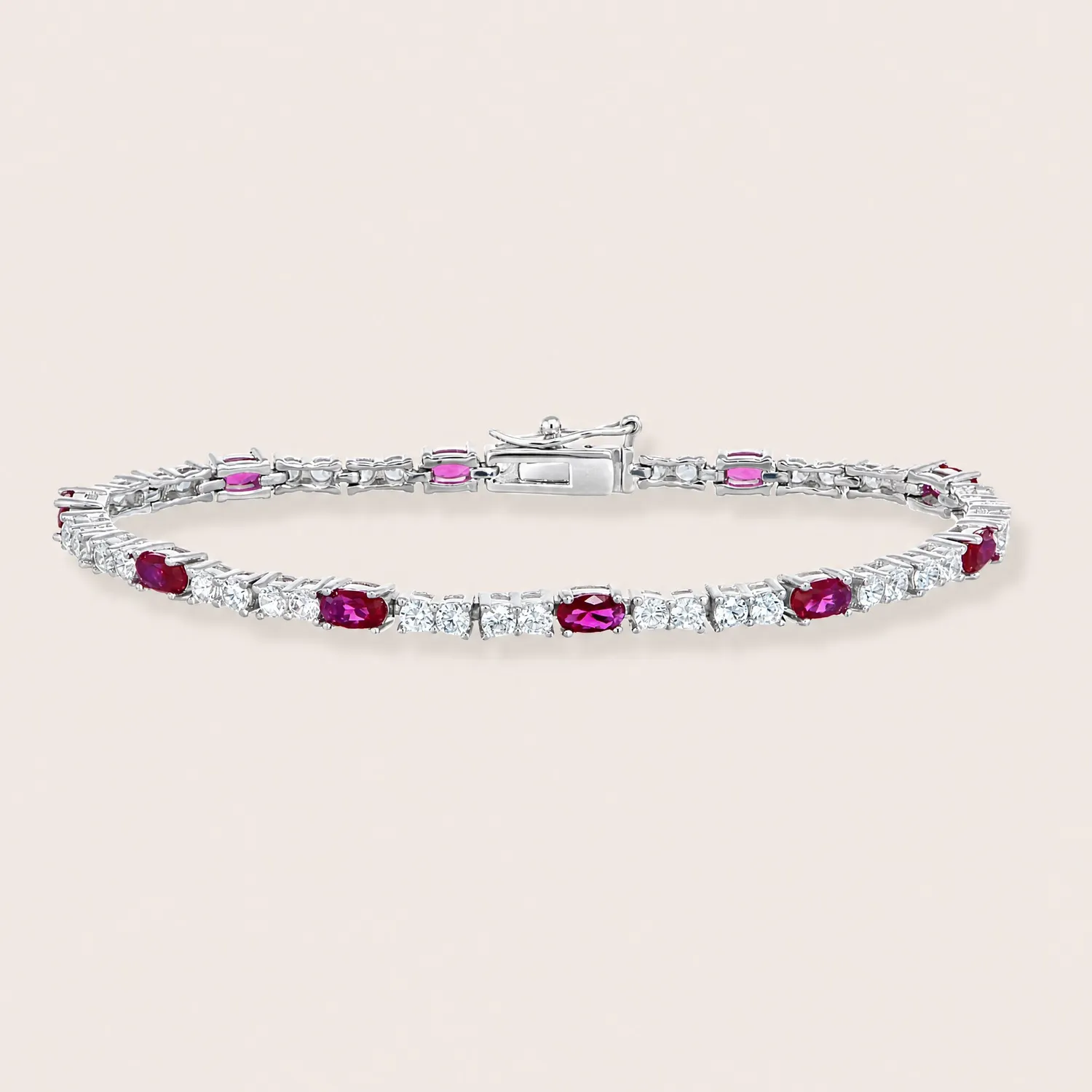 Ultima Edizione tennis zircons ovales couleur bracelet