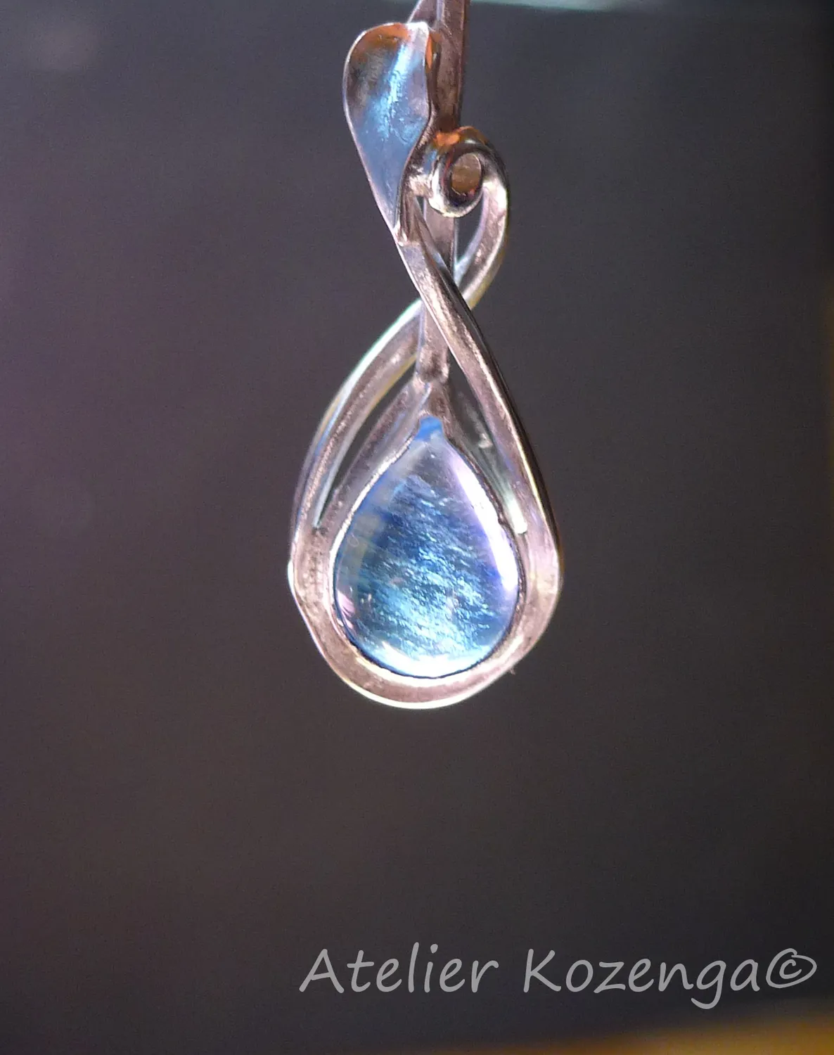 L'Atelier Kozenga Kyanite boucles d'oreilles argent 950