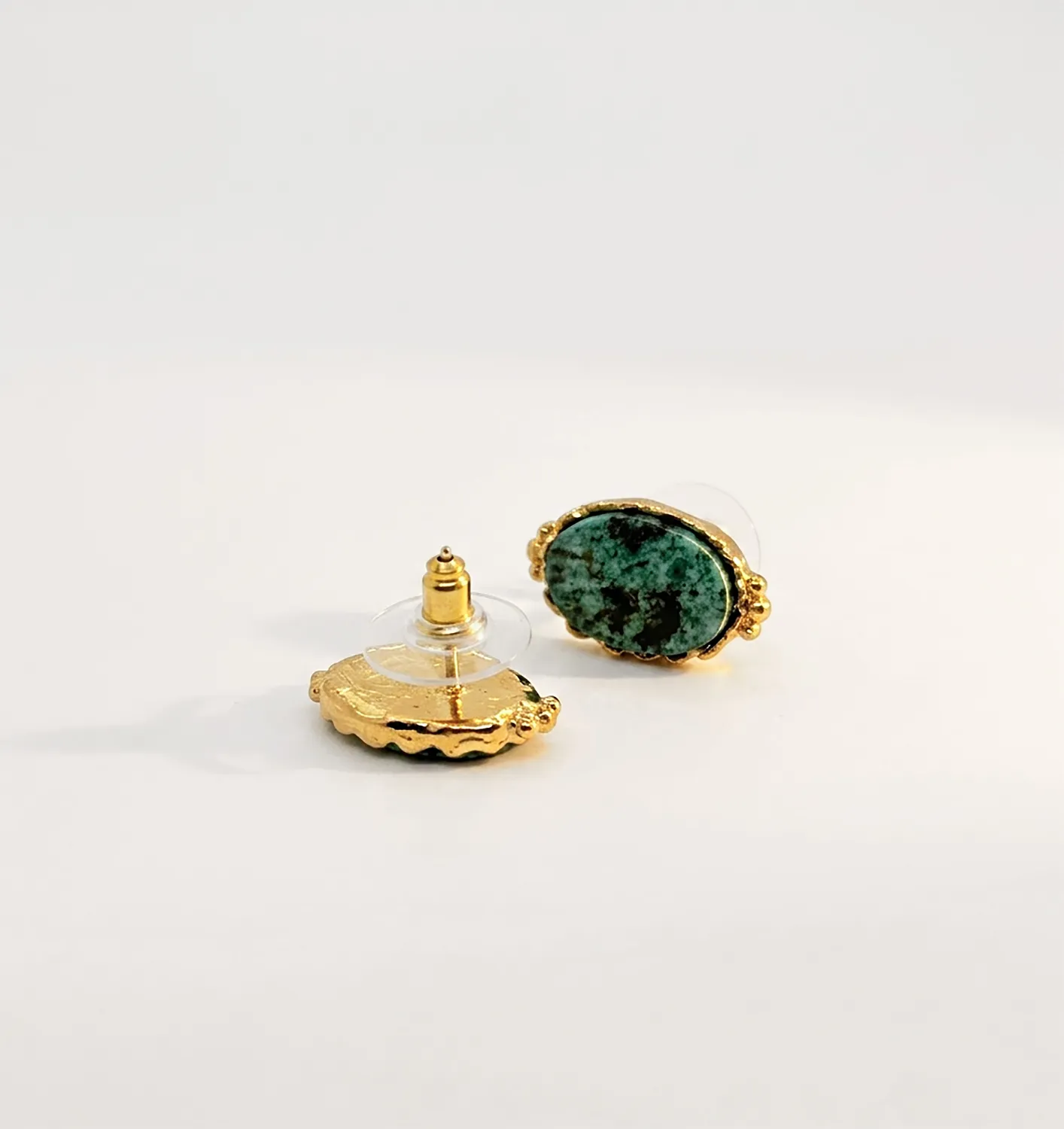 Elise Tsikis Kachina Panagia boucles turquoise