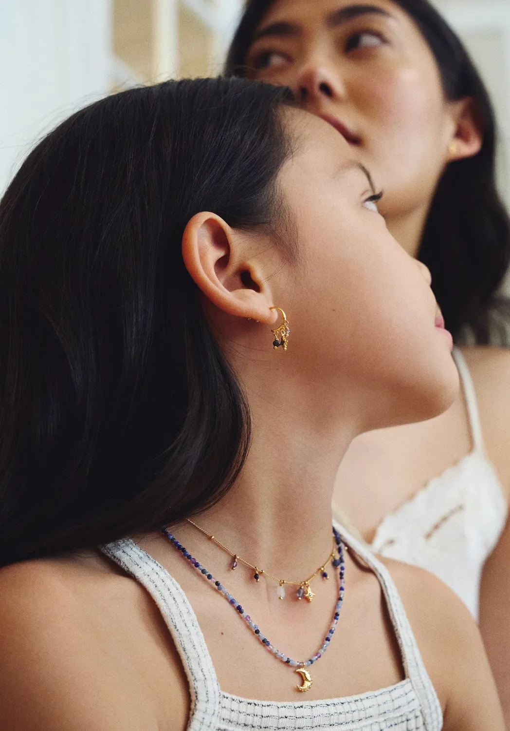Elise Tsikis Talisma collier doré étoiles 36 cm