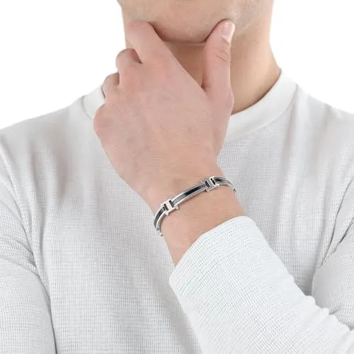 s.Oliver 2035798 bracelet homme argent 18,5 cm acier