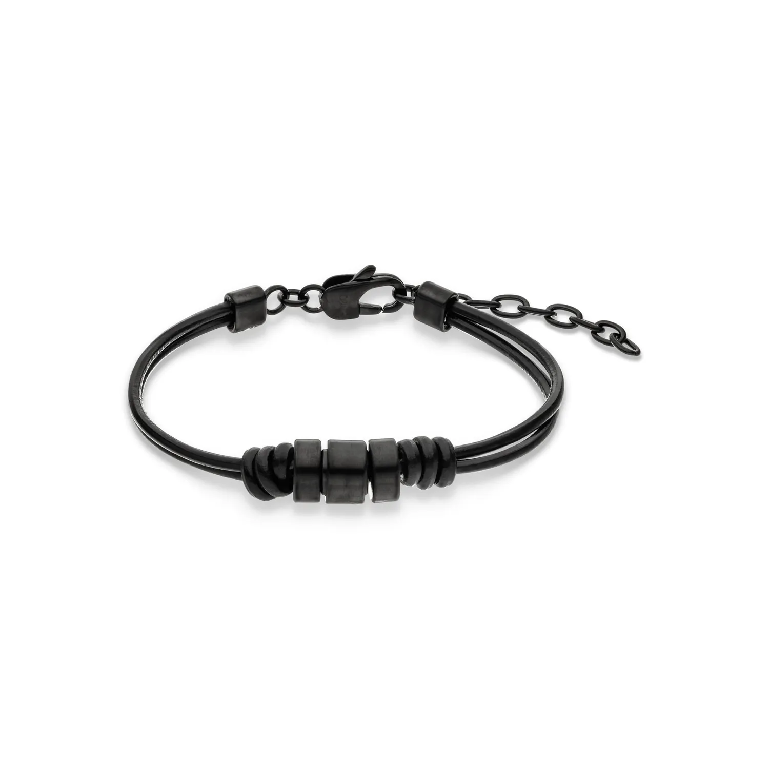 s.Oliver Bracelet Homme Cuir Acier Classique