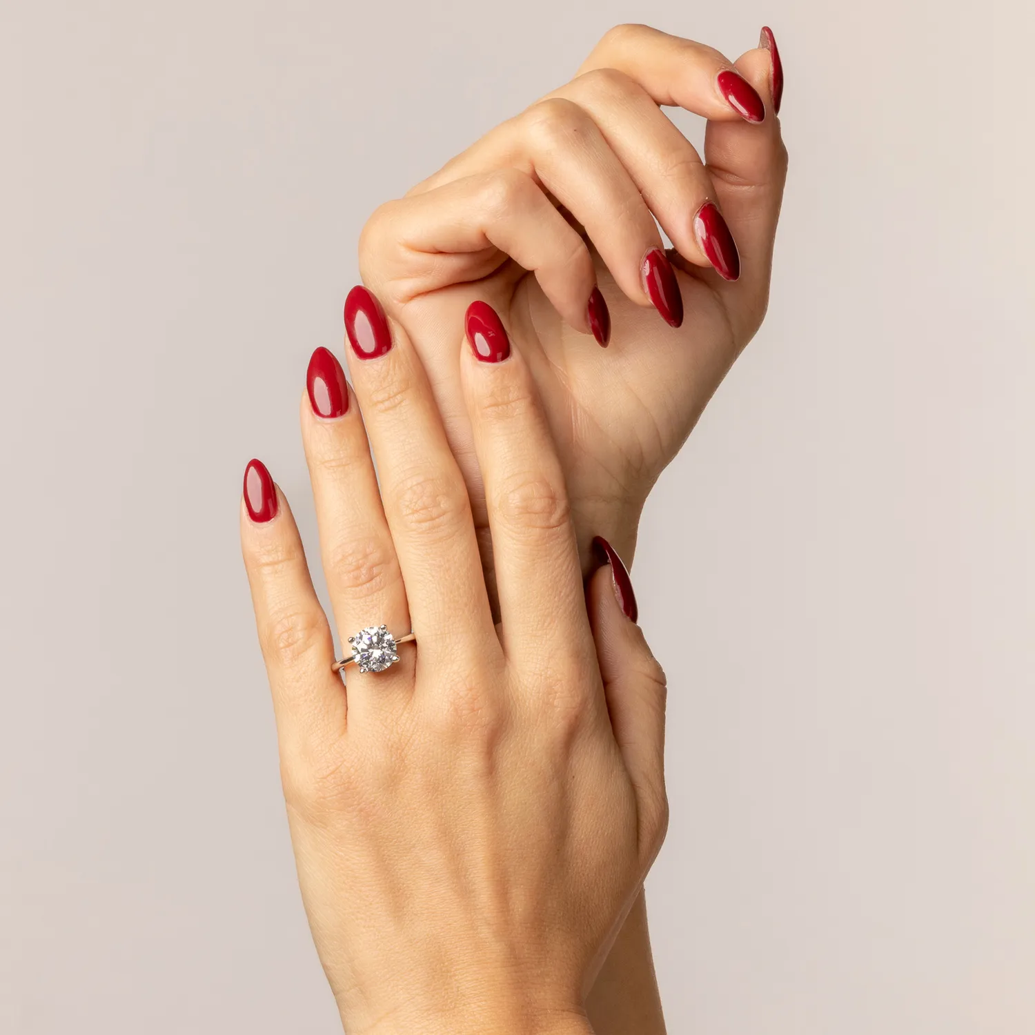Ultima Edizione Solitaire bague 4 griffes 10 mm zircon