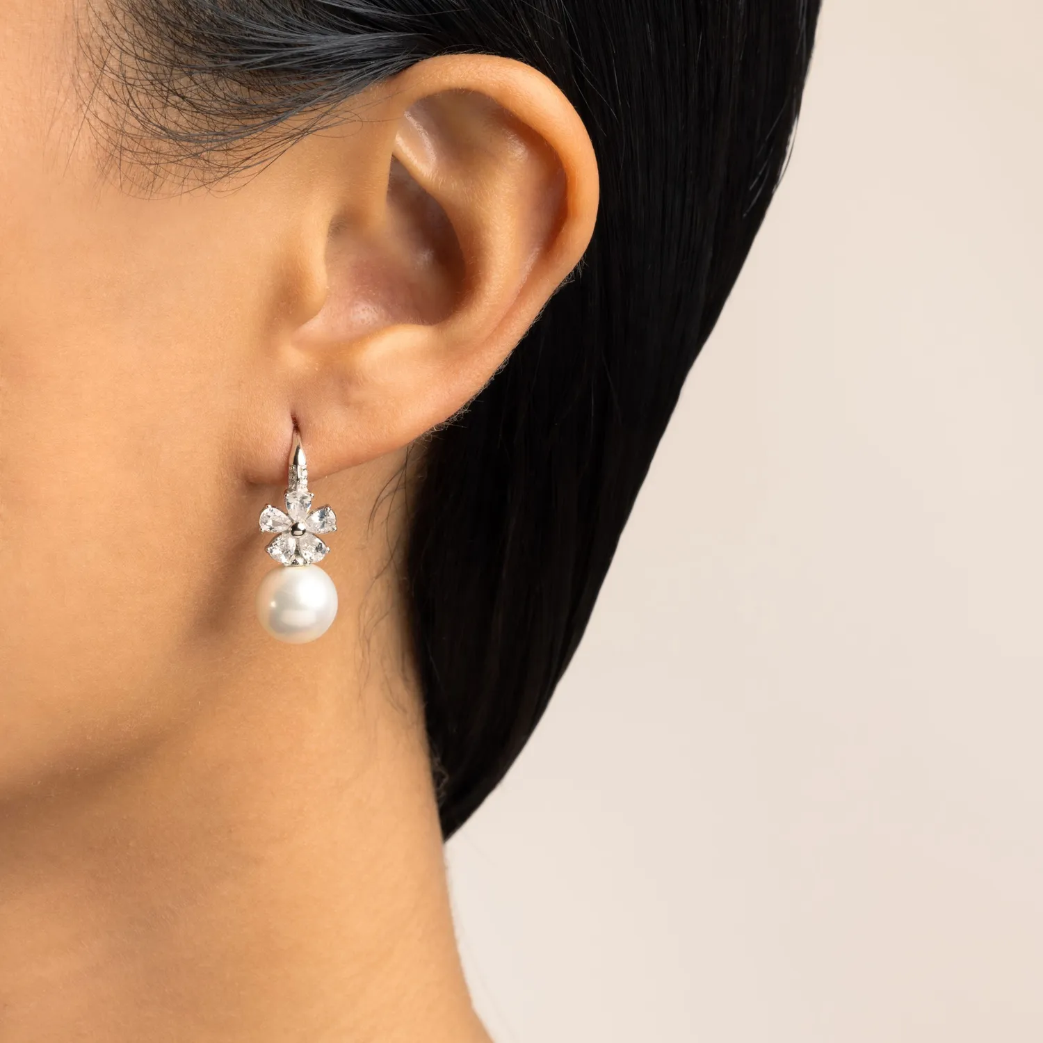 Ultima Edizione Fiore boucles d’oreilles fleur perle