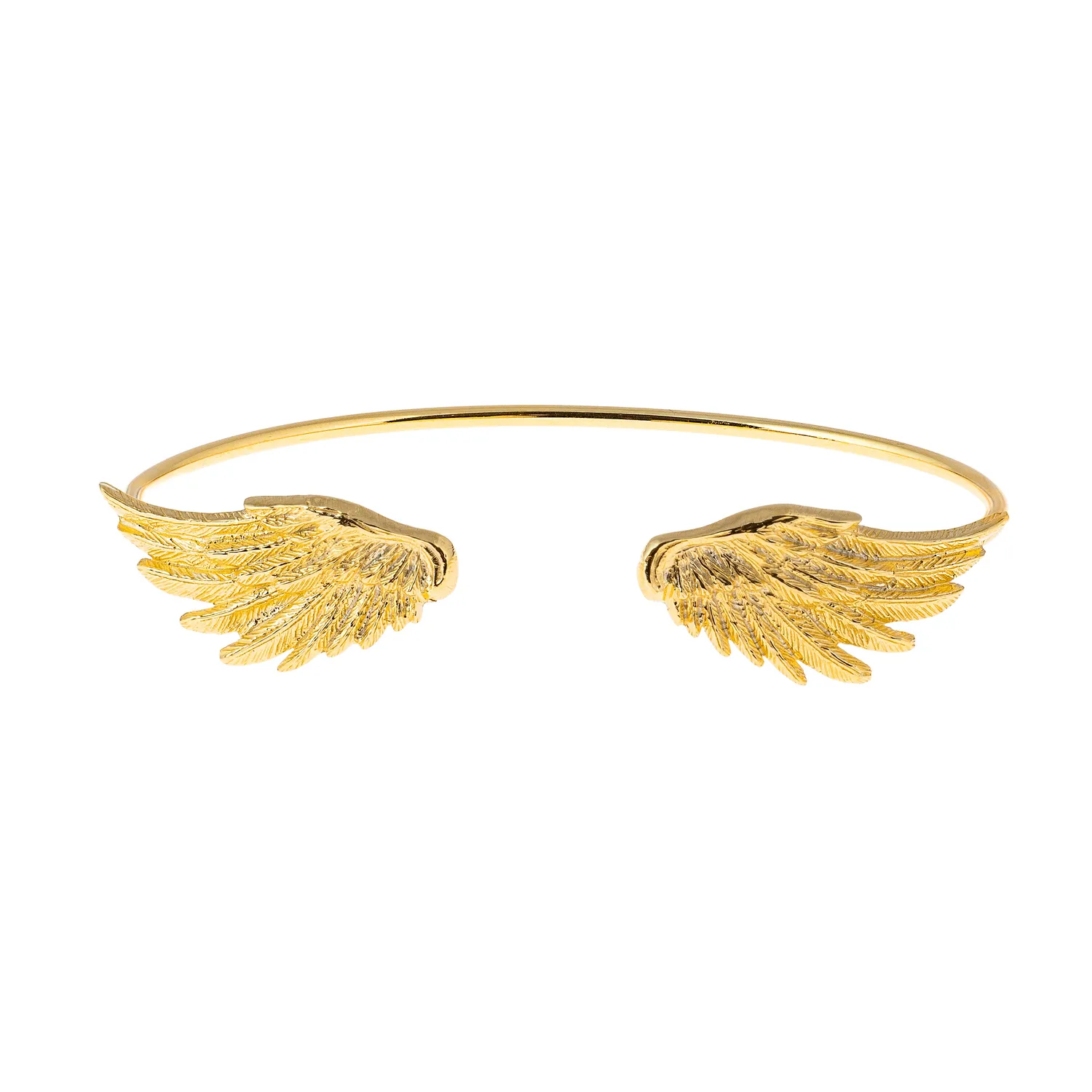 Lorella Tamberi Canal Artemis bracelet jonc ailes doré ouvert