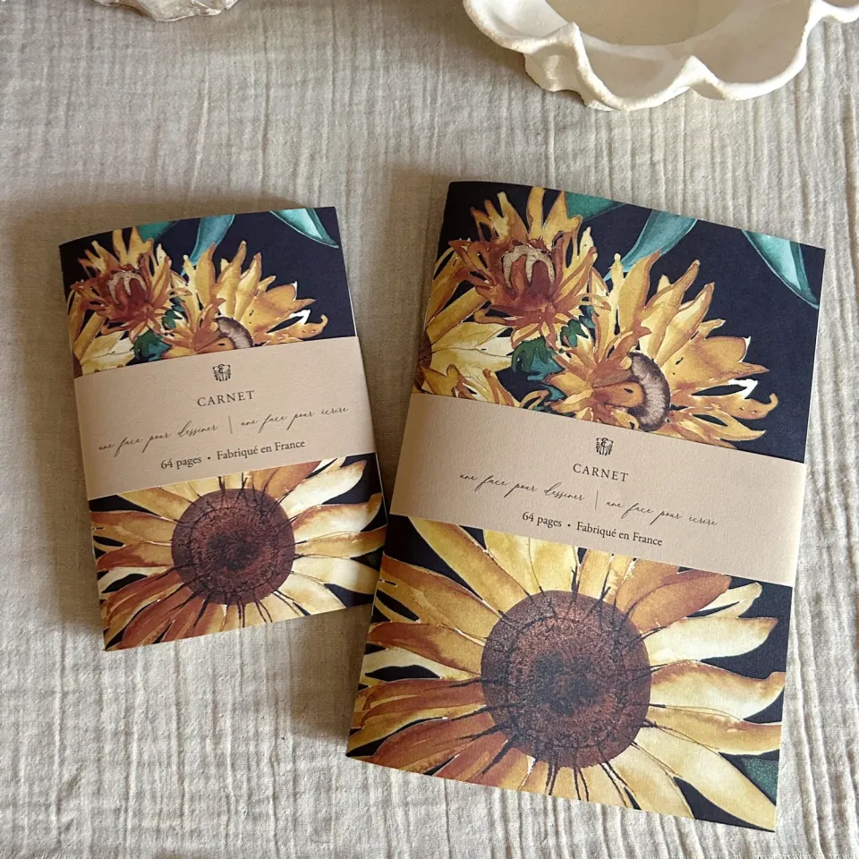 Elise Tsikis Leila duo carnets tournesol A5+A6