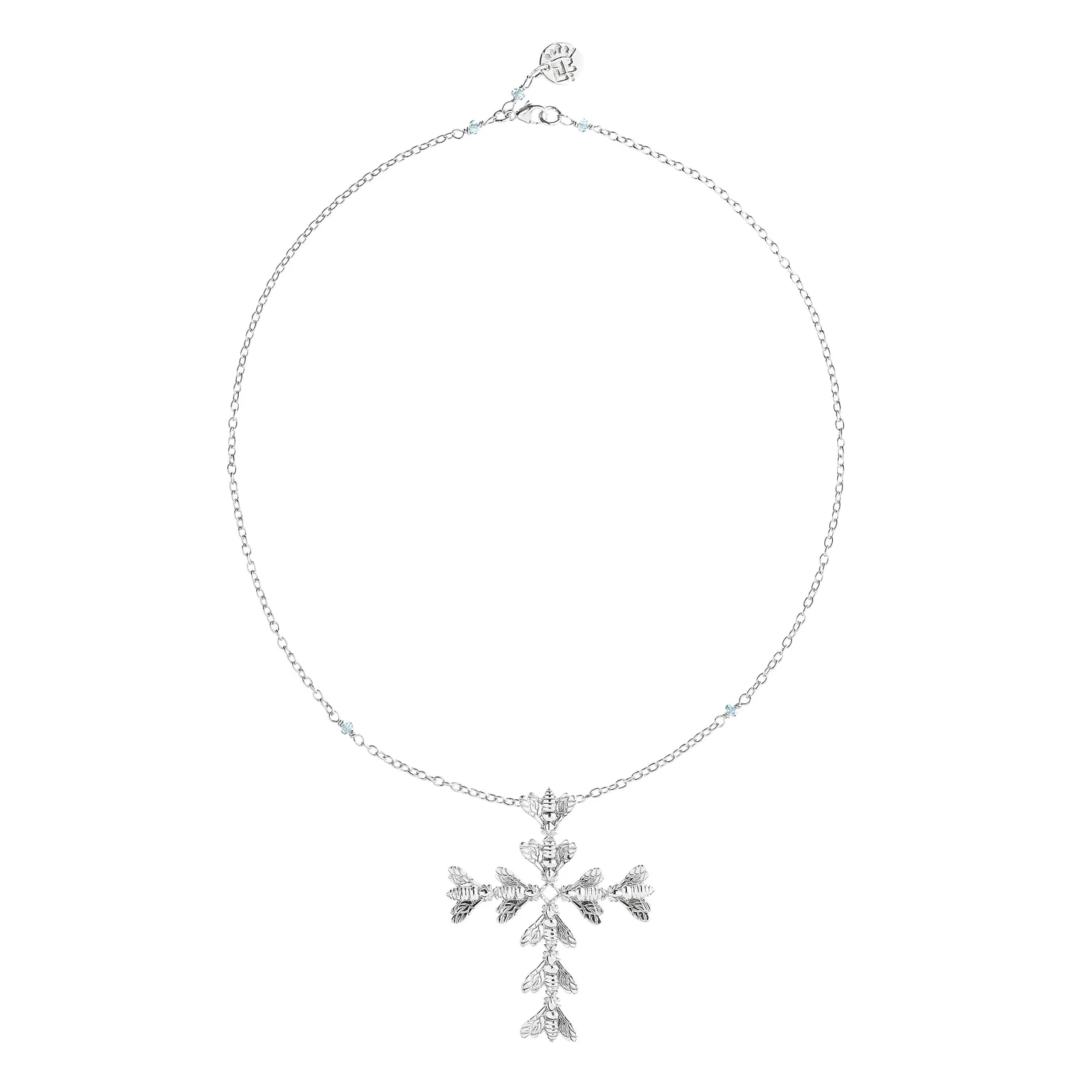 Lorella Tamberi Canal Bee Queen croix collier zircons