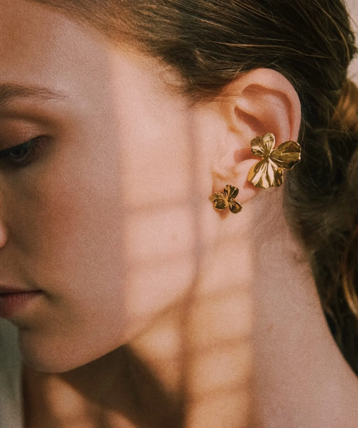 Elise Tsikis Nemesis Small boucles d'oreilles or jaune