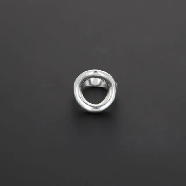 Secret de Cuir N°1304 bague cercle plaqué argent