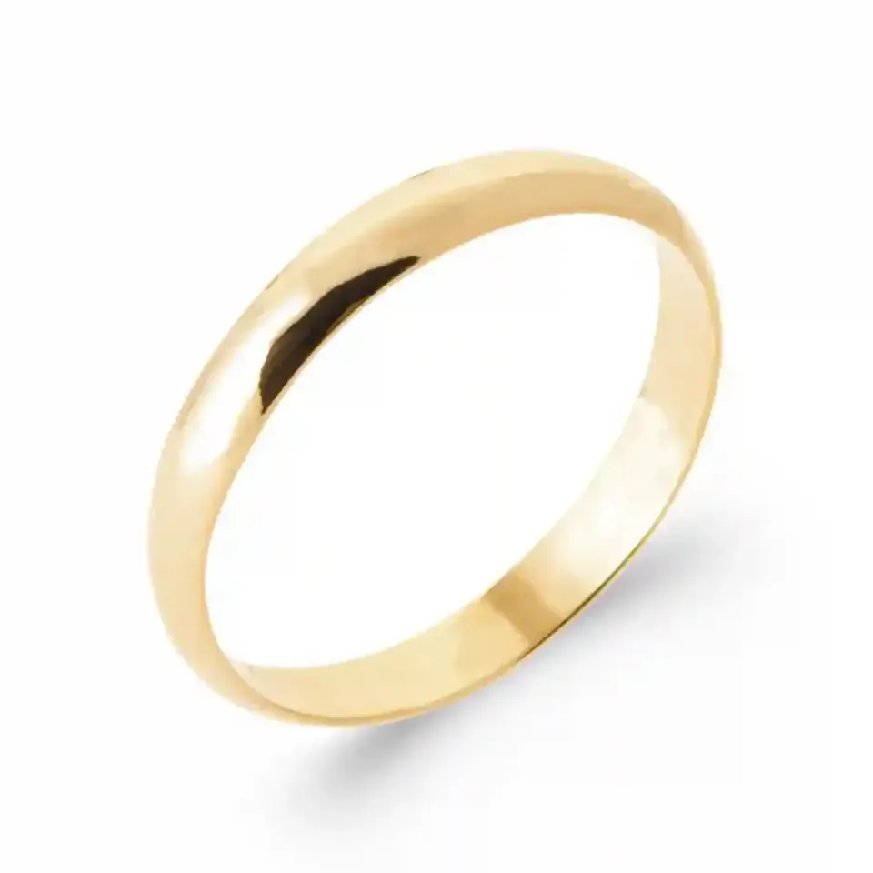 Oriana France Alliance bague plaqué or fine
