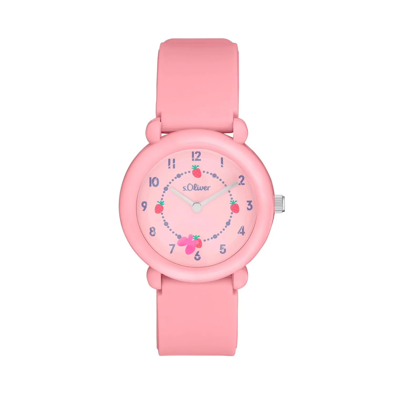 s.Oliver Montre Enfant Quartz Silicone Noir Étanche