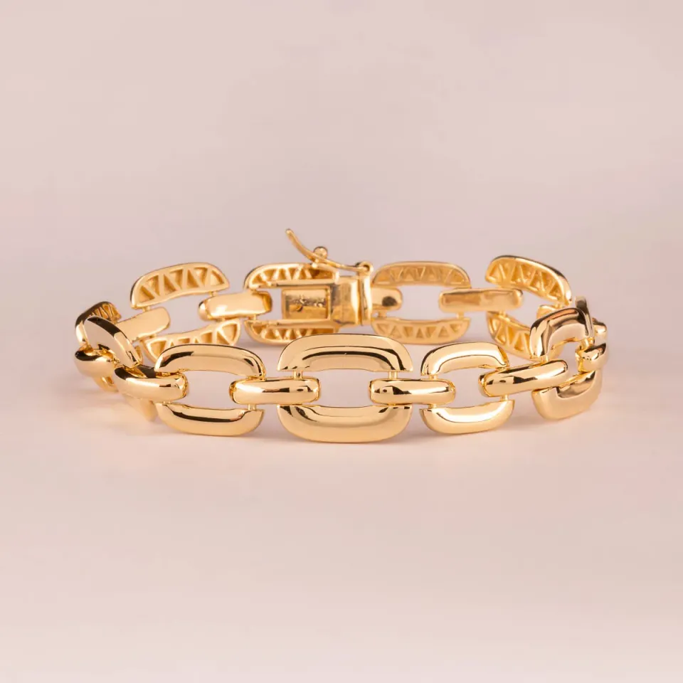 Ultima Edizione bracelet chaîne géométrique lisse