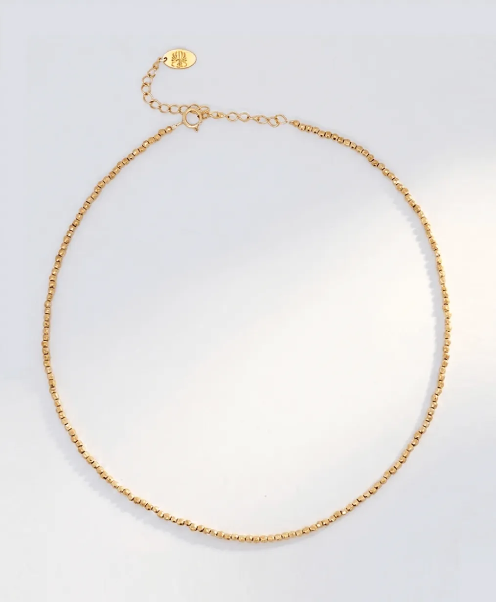 Elise Tsikis Carla collier perles hématite 35 cm