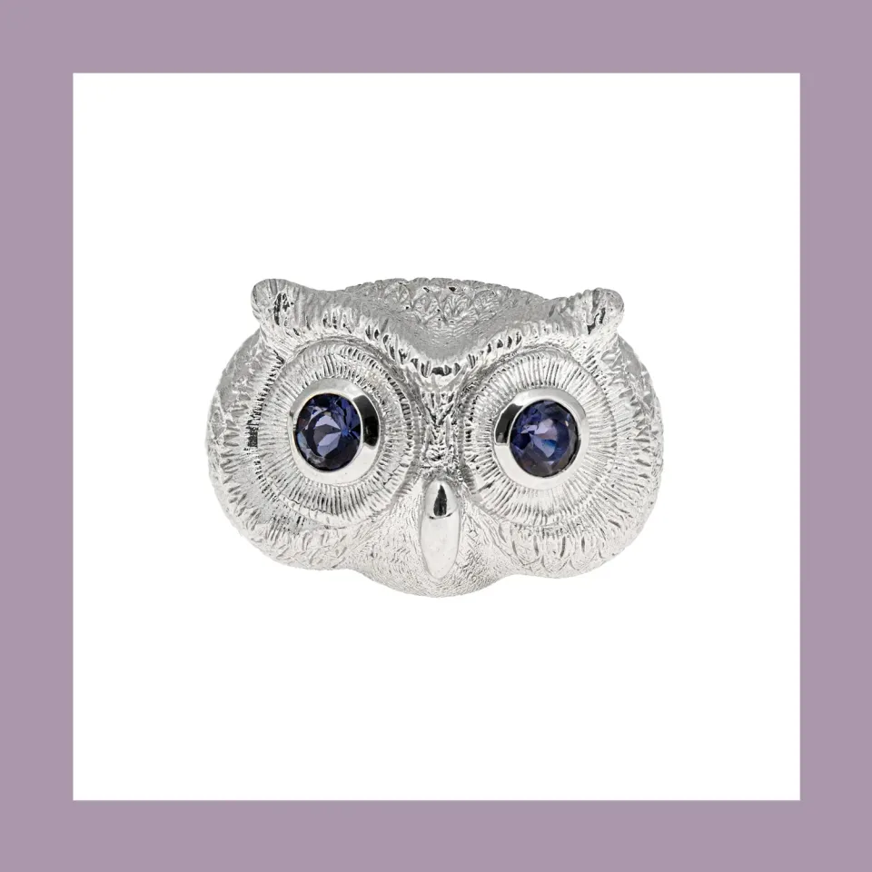 Lorella Tamberi Canal Artemis Eagle Owl bague iolite