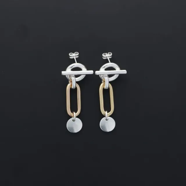 Secret de Cuir N°1606 boucles 196 bicolores pendantes