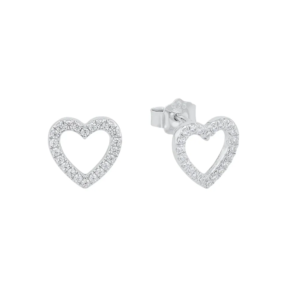 s.Oliver Collier Femme Argent 925 Cœur Moderne