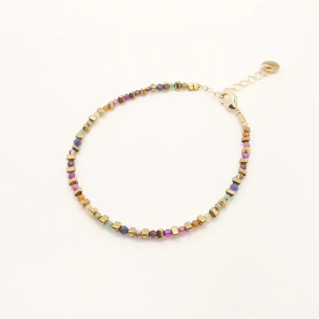 Cloralys Mirko bracelet zircon multicolore doré
