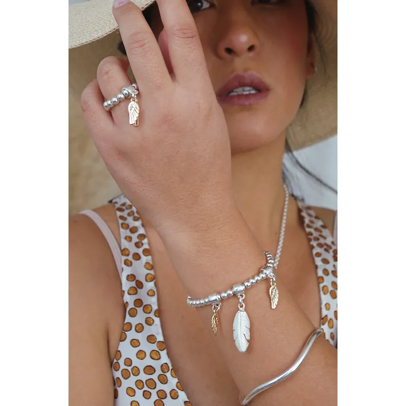 Secret de Cuir N°1615 bracelet 815 perles bicolore