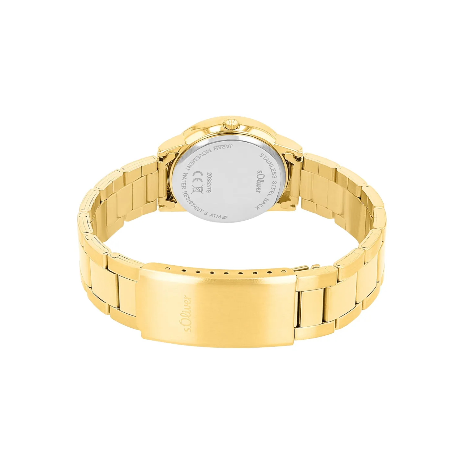 s.Oliver montre femme acier quartz doré Gold