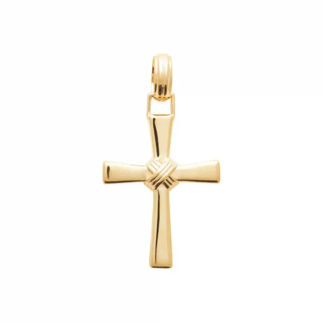 Oriana France pendentif croix plaqué or femme