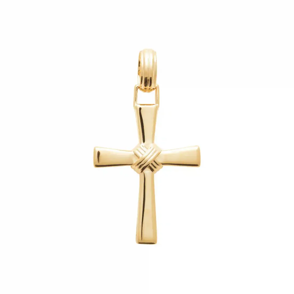 Oriana France pendentif croix plaqué or femme