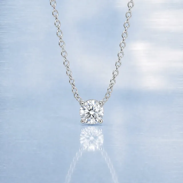 Ultima Edizione Punto Luce 0,75 ct pendentif collier blanc