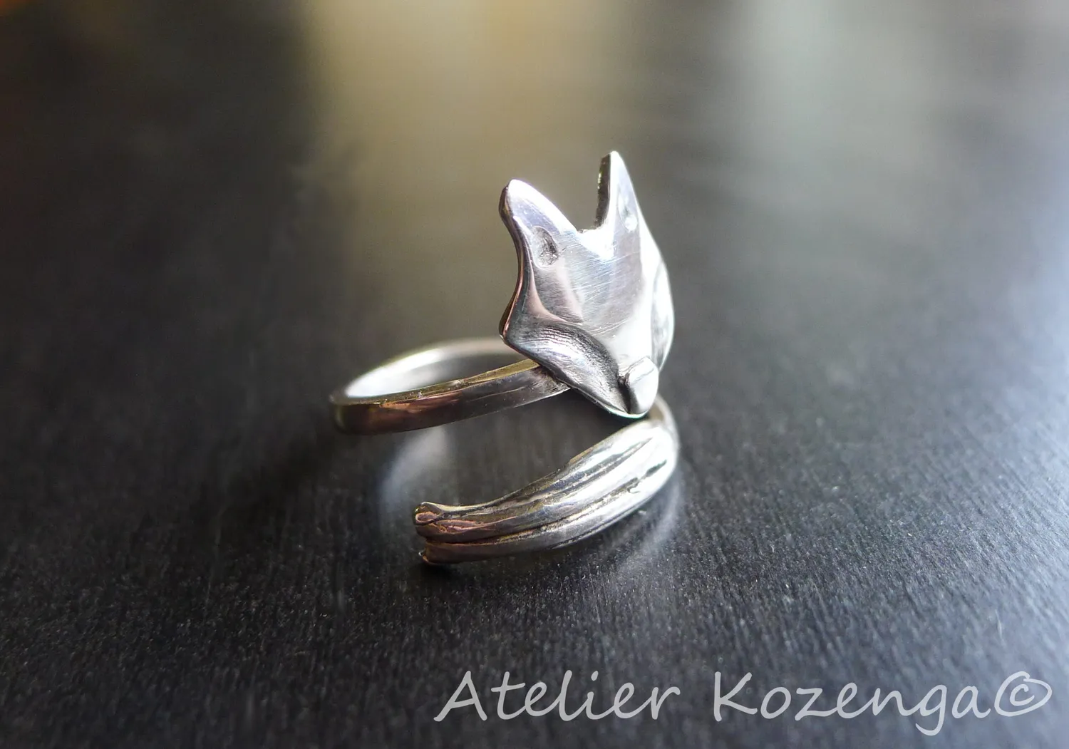 L'Atelier Kozenga Renard bague argent réglable