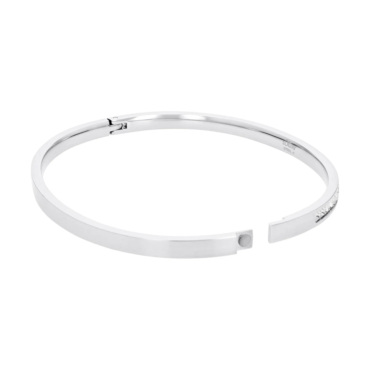 s.Oliver bracelet jonc femme acier argent 62 mm