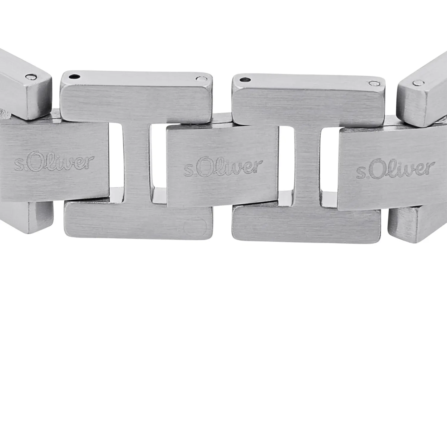 s.Oliver Collier homme sans motif argenté acier
