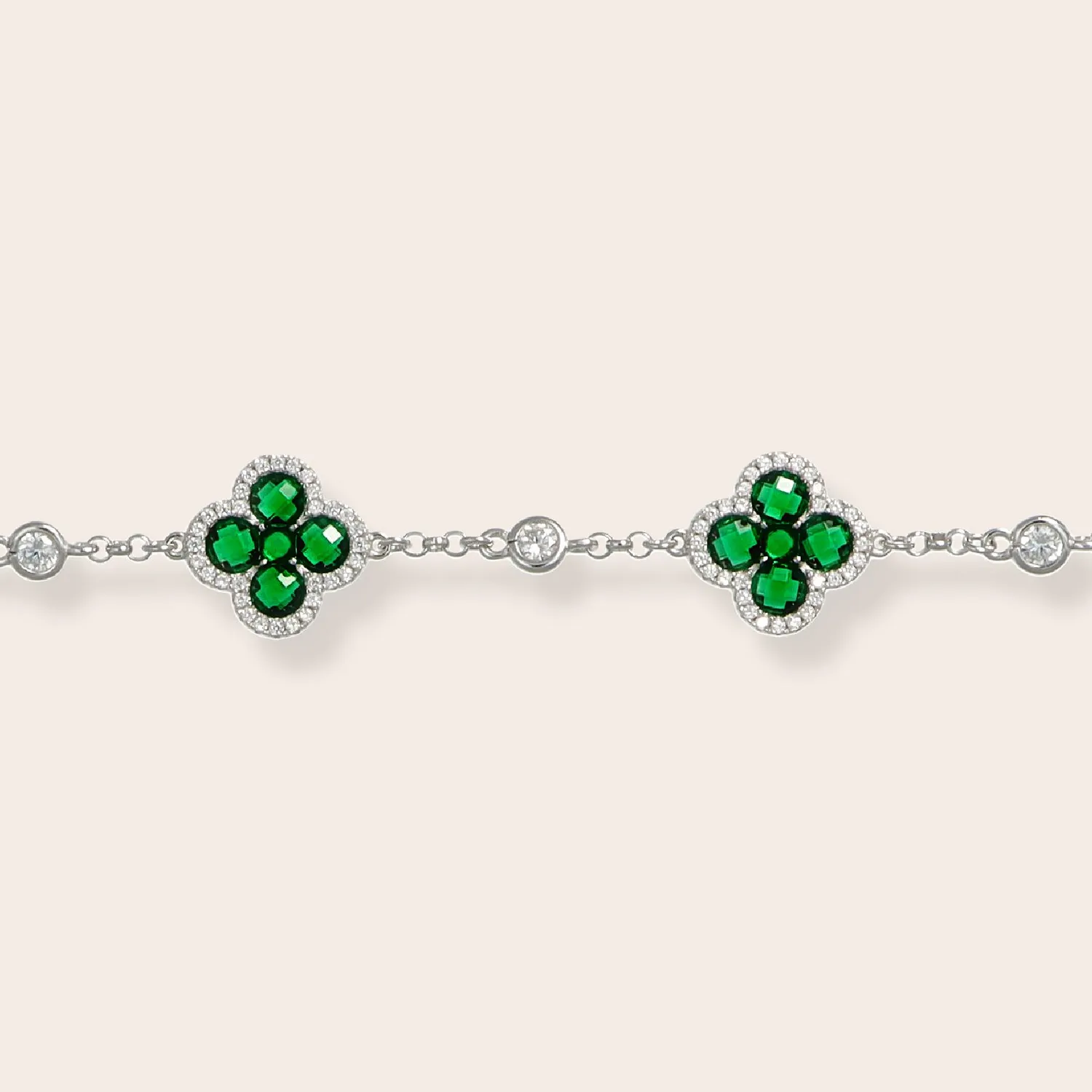 Ultima Edizione Fleurs bracelet zircons colorés