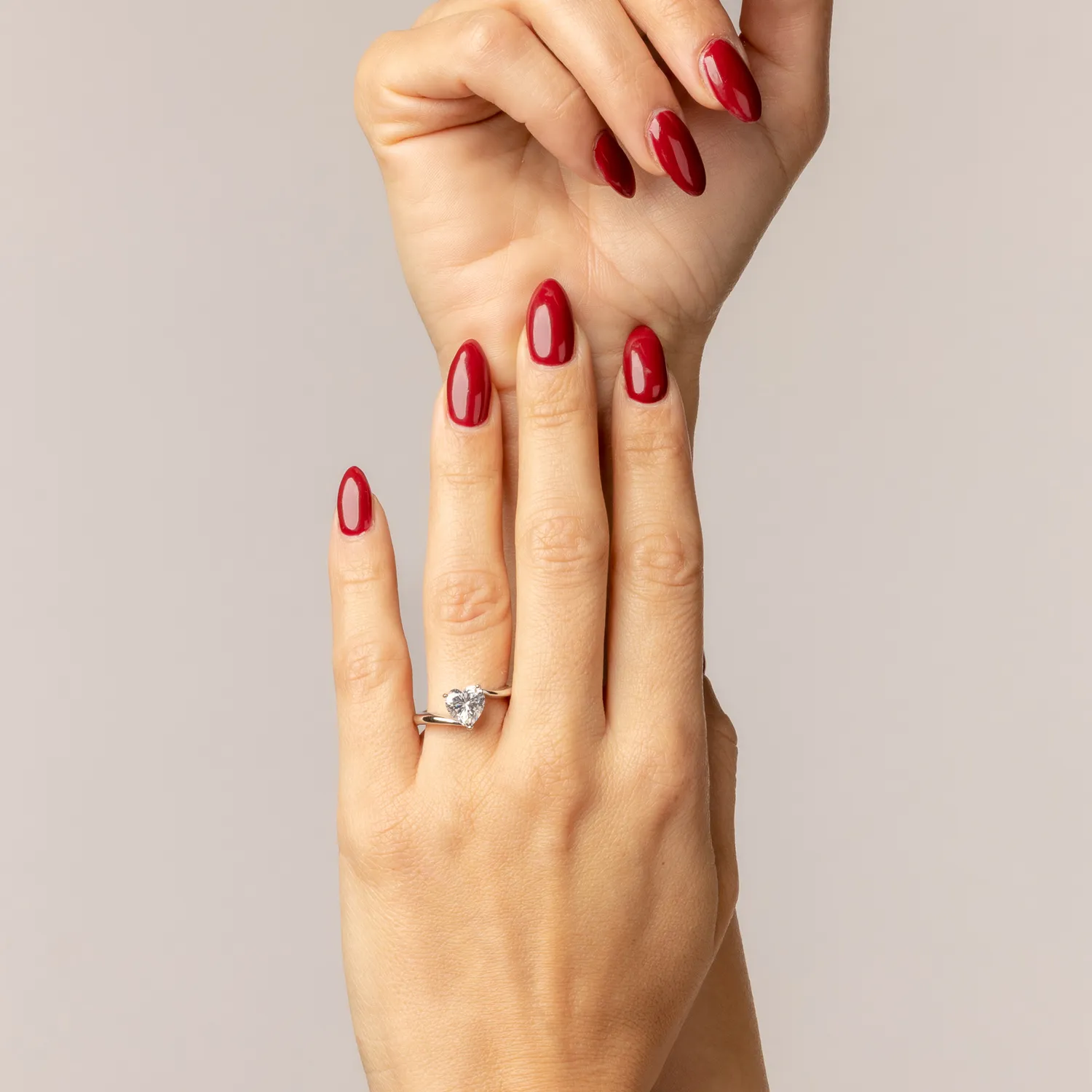 ULTIMA EDIZIONE solitaire coeur 8 mm bague éclat