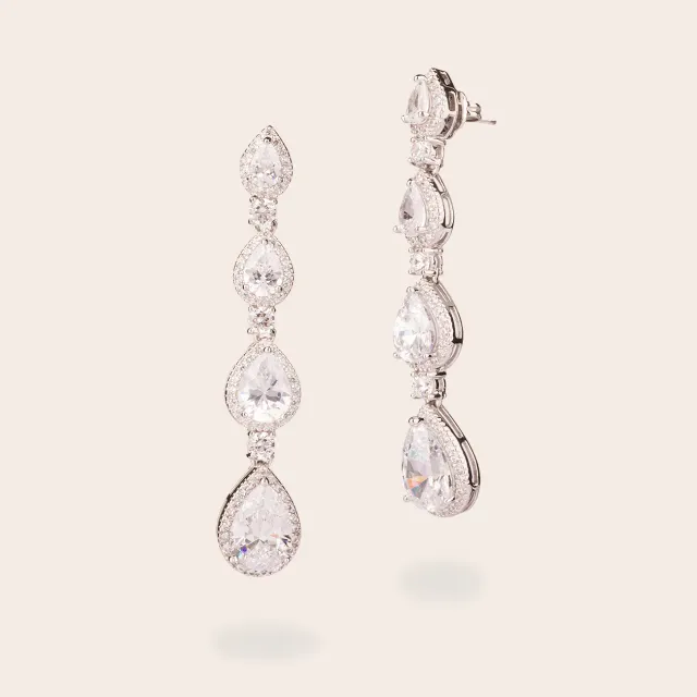 Ultima Edizione Pendente boucles pendantes zircons blancs