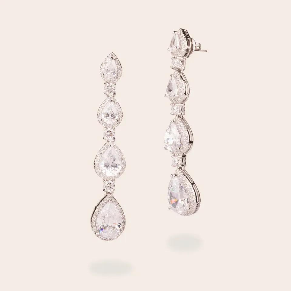 Ultima Edizione Pendente boucles pendantes zircons blancs