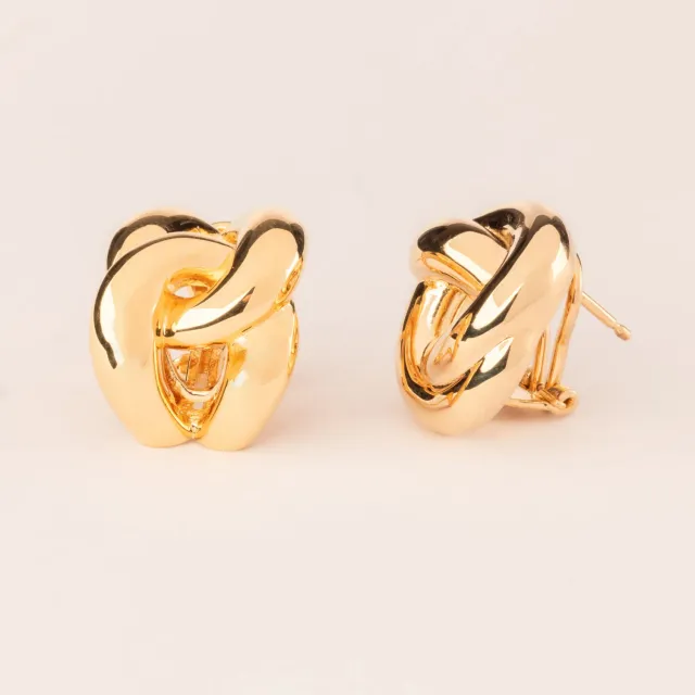 ULTIMA EDIZIONE noeud lisse boucles d'oreilles fantaisie