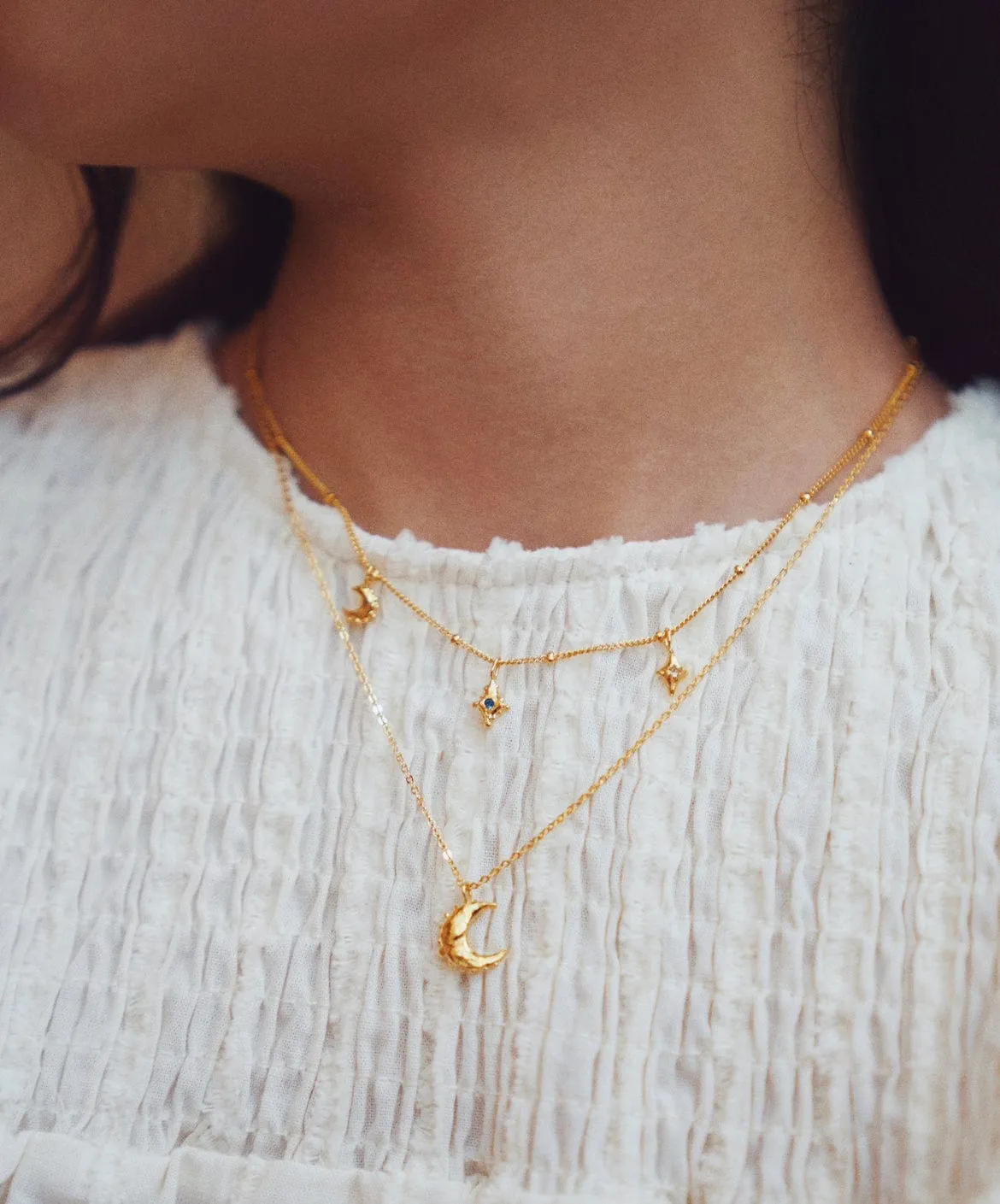 Elise Tsikis Galaxi collier breloques femme 36 cm
