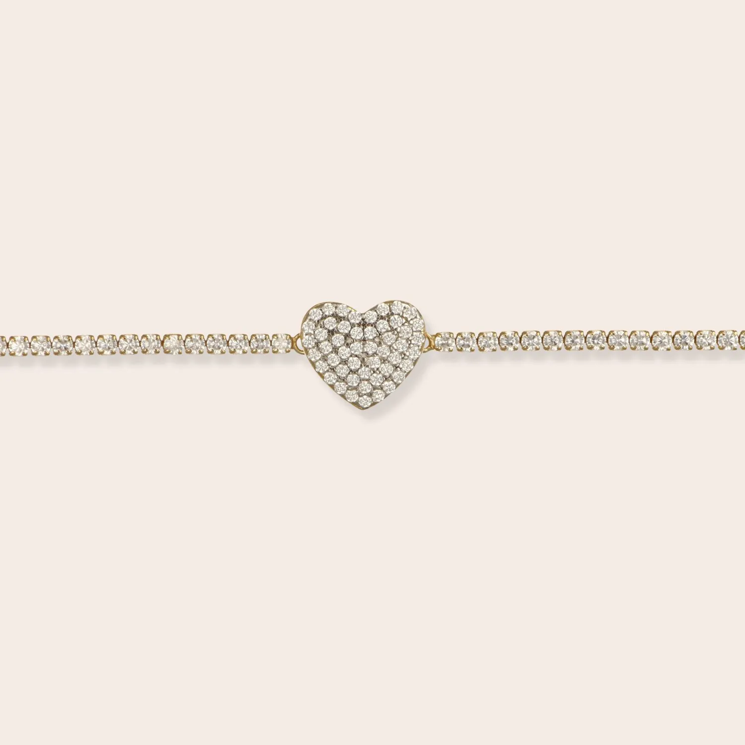 Ultima Edizione Tennis 1,5 mm Cœur bracelet rivière
