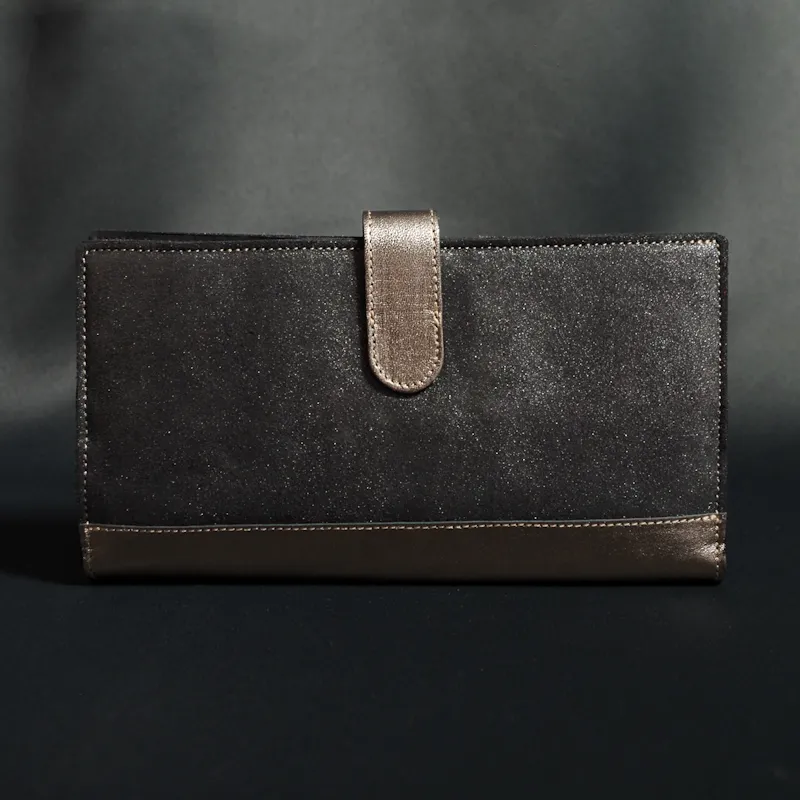 Secret de Cuir portefeuille GM serpent blanc cuir tortue
