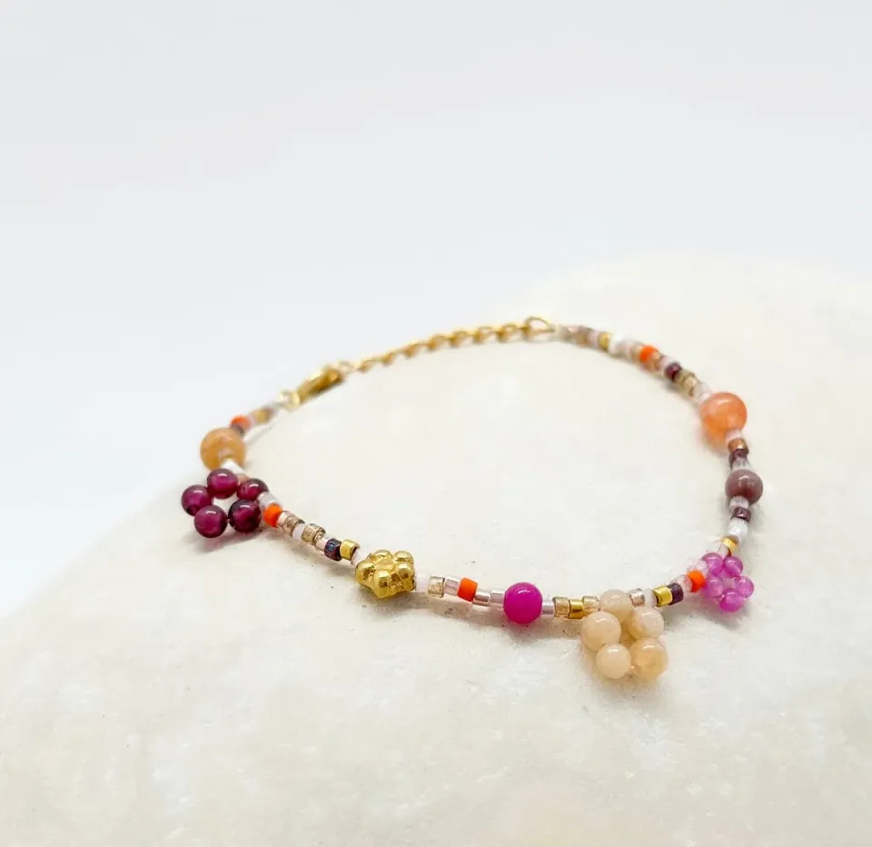 Elise Tsikis Magnoli bracelet perles 14,5 cm femme