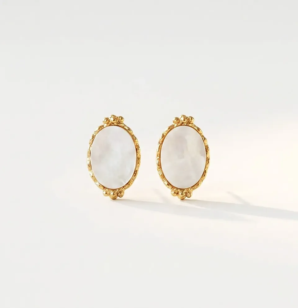 Elise Tsikis Kachina Panagia boucles turquoise