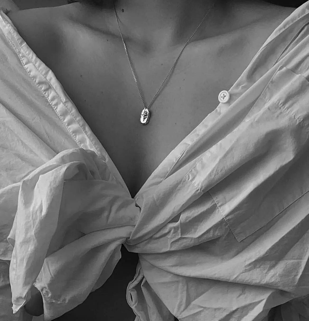 Elise Tsikis Oxi collier céramique doré 40 cm