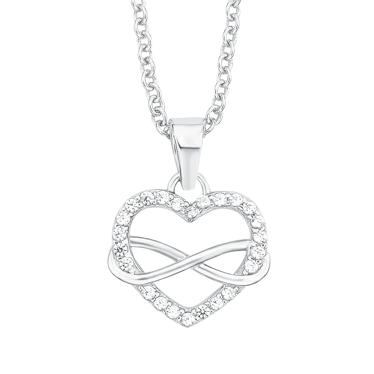 s.Oliver Cœur collier femme argent rosé zircone
