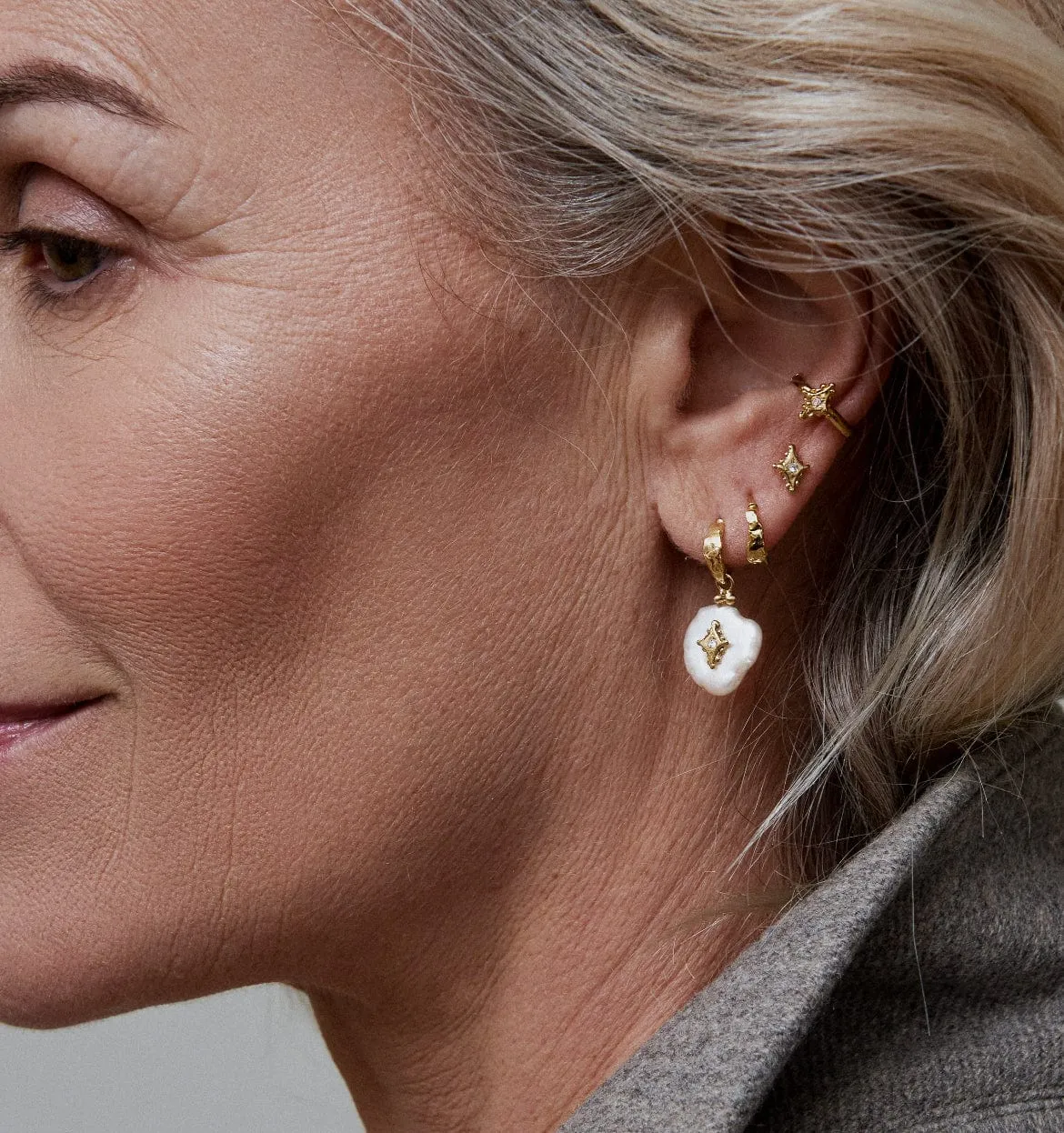 Elise Tsikis Nérida boucles perle de culture