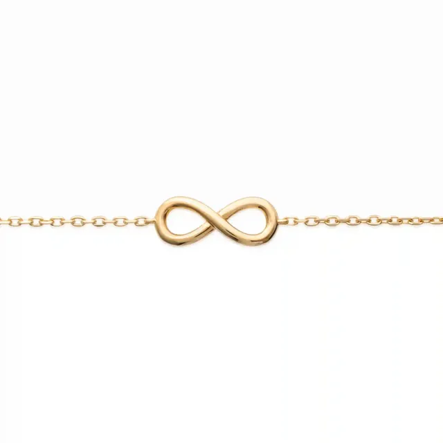Oriana France bracelet infini plaque or symbole